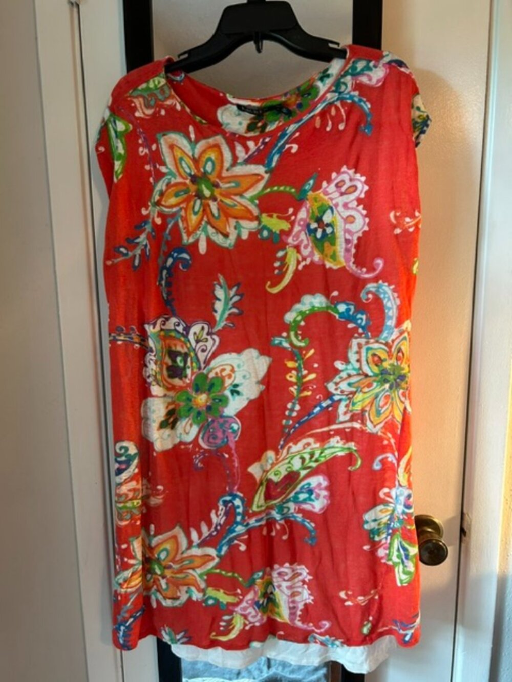 Ralph Lauren Women’s  Floral Dress Linen Sheath Dress . Large